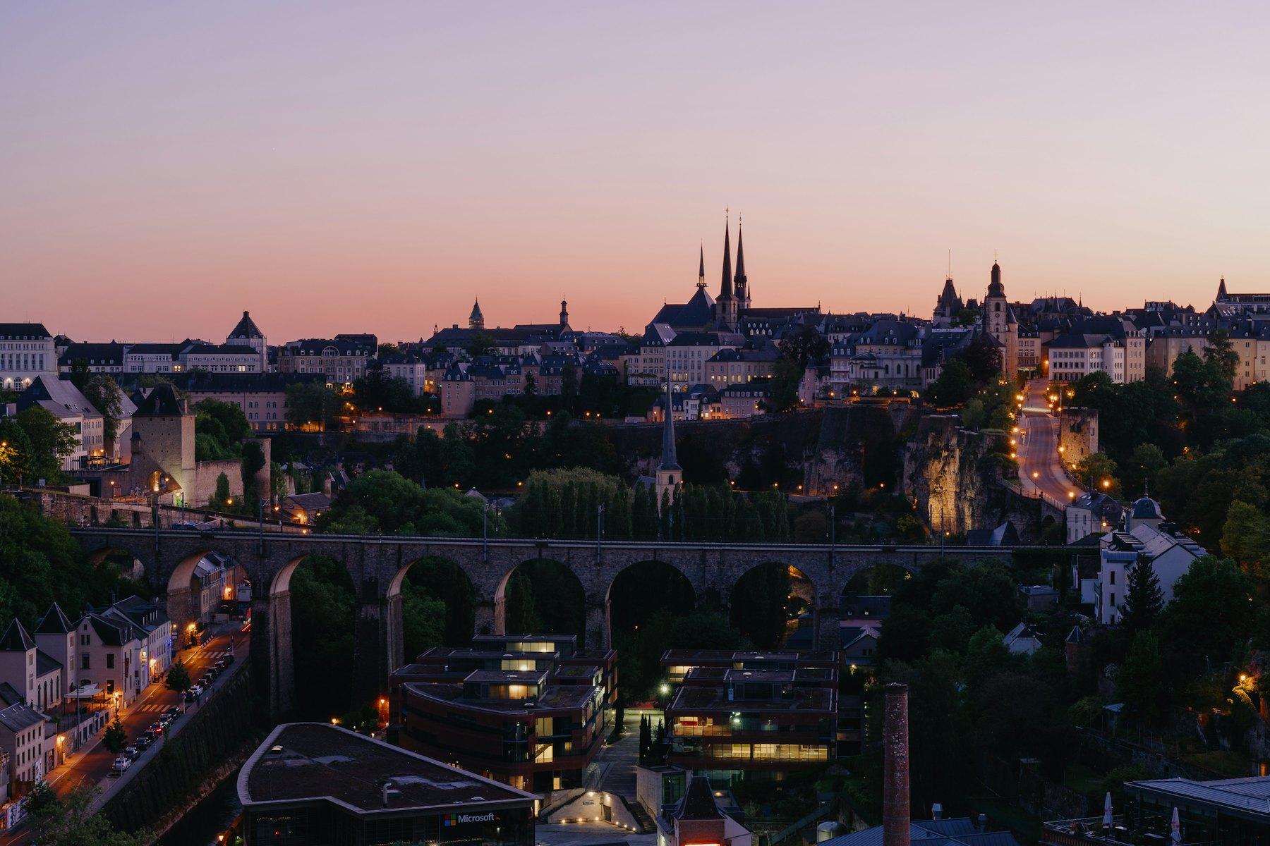 La vallée et les hauteurs de la Ville de Luxembourg